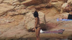 Sardinia italy brunette teen on beach voyeur spy x259-m7c46mkyak.jpg