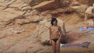 Sardinia italy brunette teen on beach voyeur spy x259-x7c46jhb03.jpg