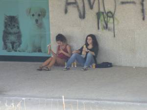 Spying Schoolgirls having a snack-c7cpe1hg7o.jpg