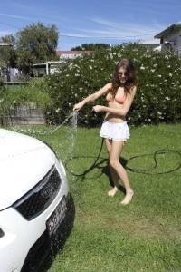 Amateur girl wetting and soaping hooters while washing car on la [x250]-x7e0sc2iai.jpg